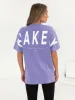 Isabel Oversized T-Shirt - Violet sold by Blakely