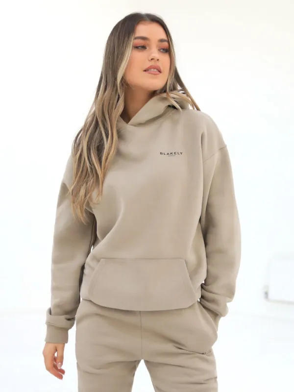 Reseau Oversized Hoodie - Washed Khaki sold by Blakely