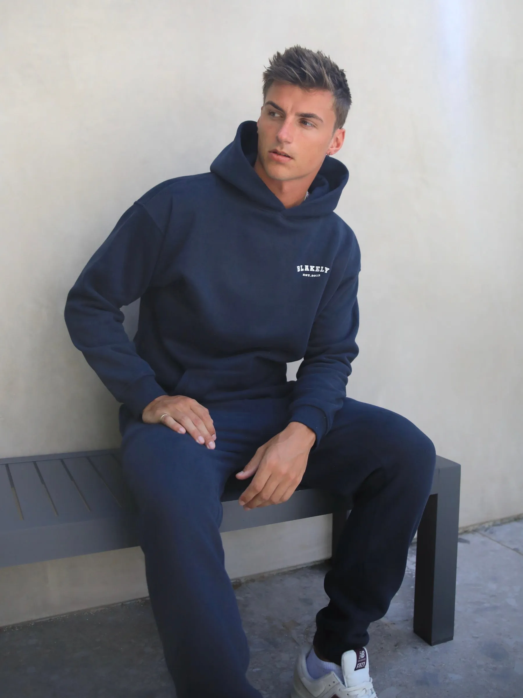 Heritage Relaxed Hoodie - Dark Navy sold by Blakely product image thumbnail 5