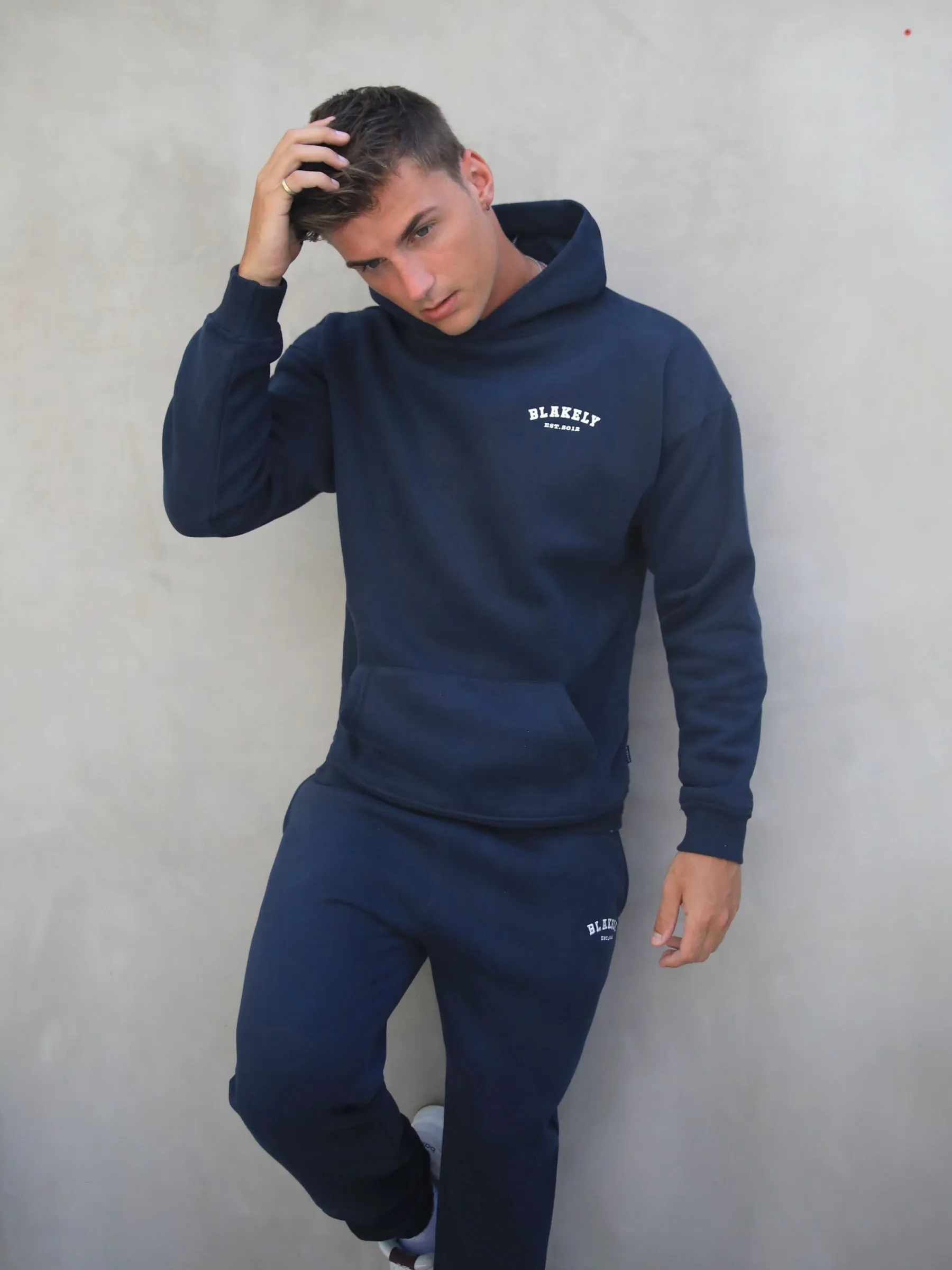 Heritage Relaxed Hoodie - Dark Navy sold by Blakely product image thumbnail 3