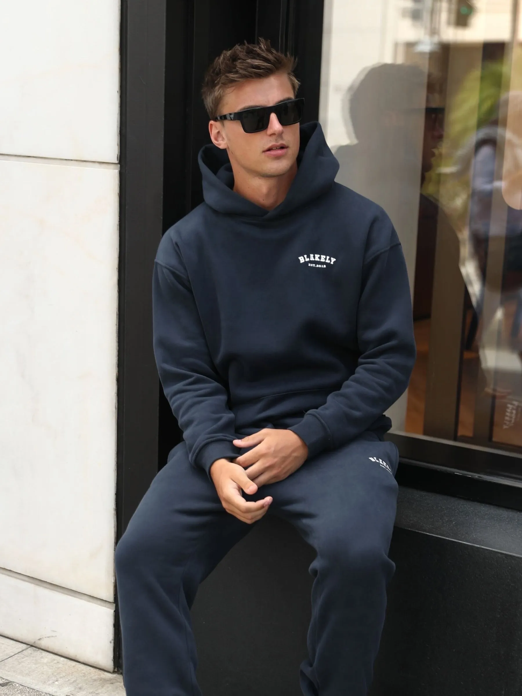 Heritage Relaxed Hoodie - Dark Navy sold by Blakely product image thumbnail 2