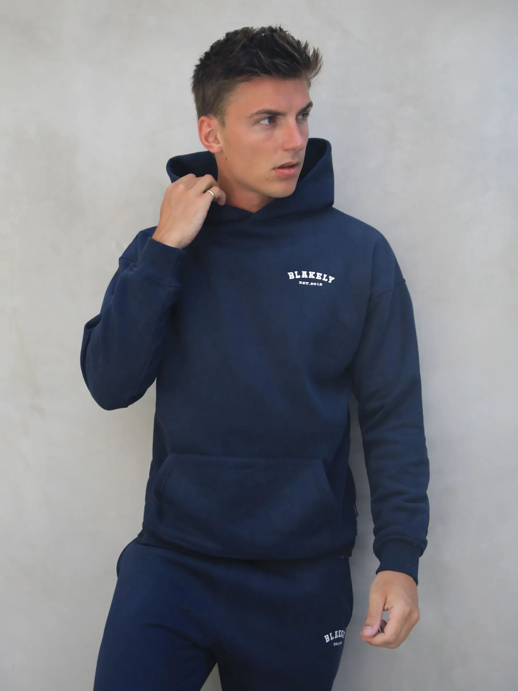 Heritage Relaxed Hoodie - Dark Navy sold by Blakely