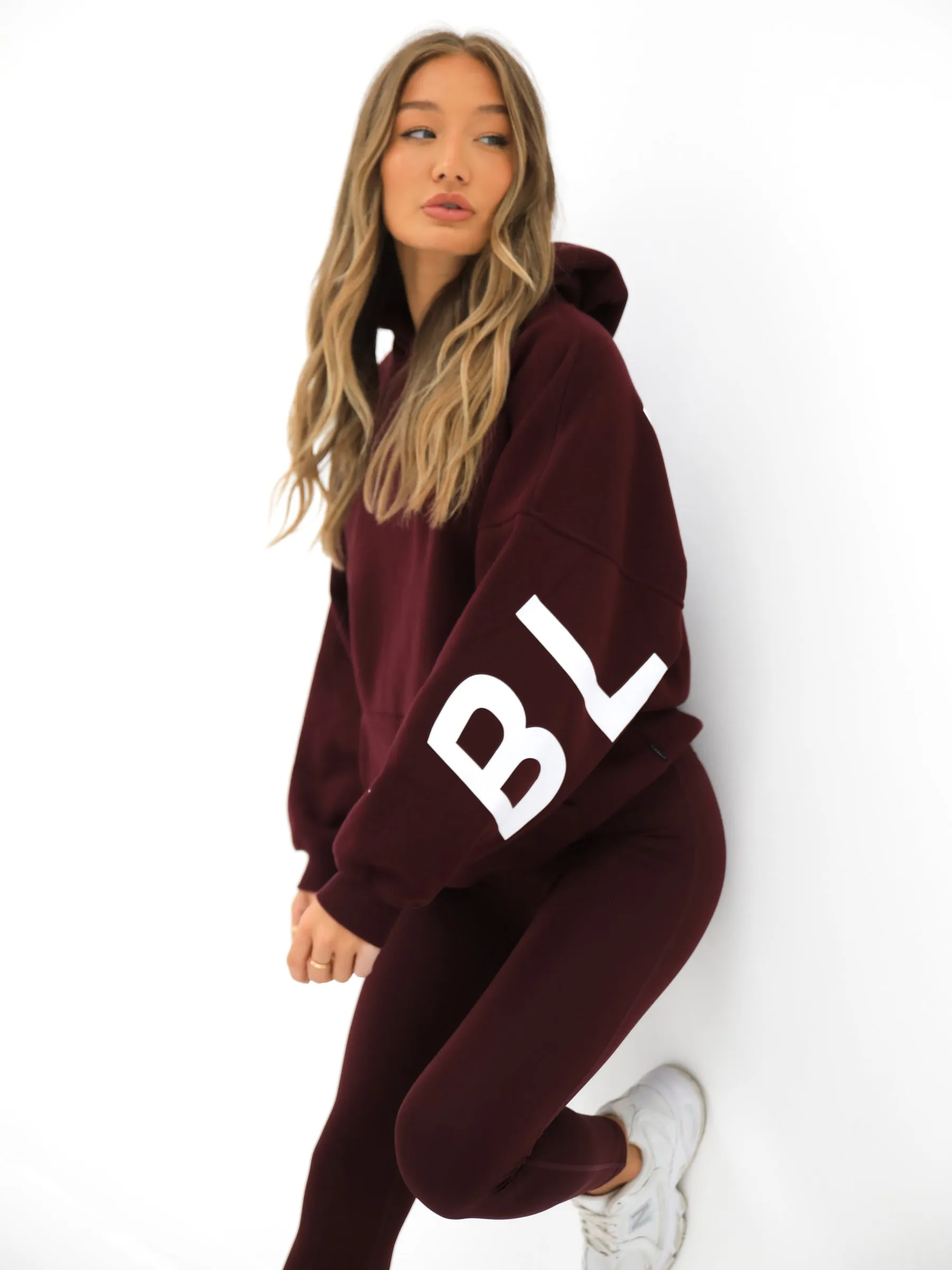 Isabel Oversized Hoodie - Burgundy sold by Blakely product image thumbnail 3