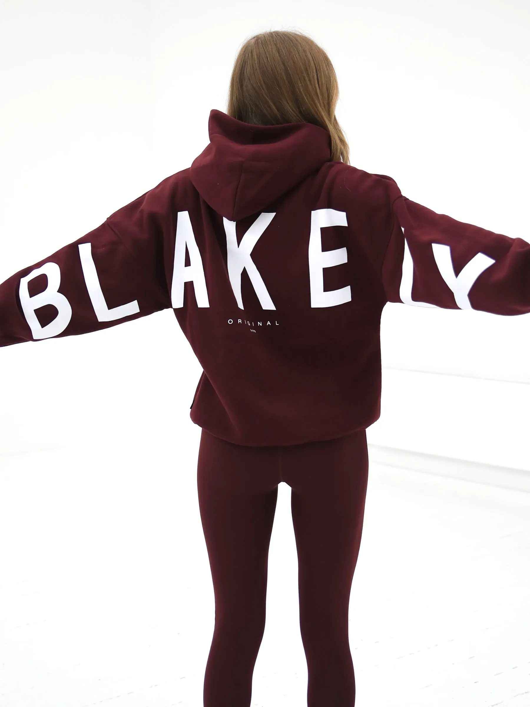 Isabel Oversized Hoodie - Burgundy sold by Blakely product image thumbnail 5