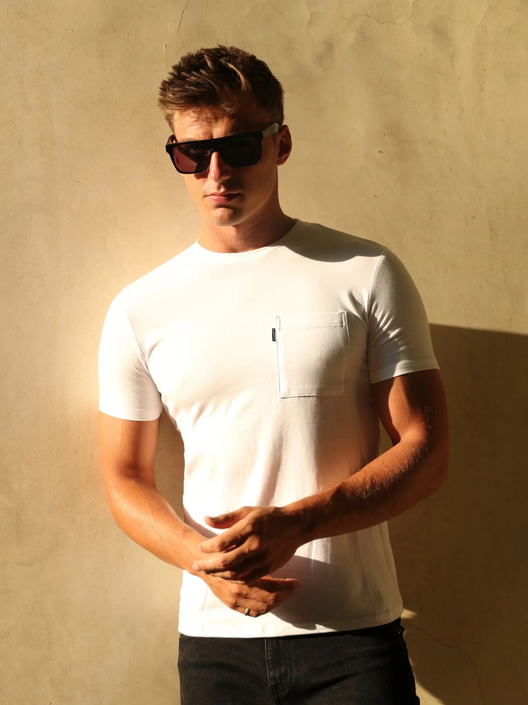 Pocket T-Shirt - White sold by Blakely
