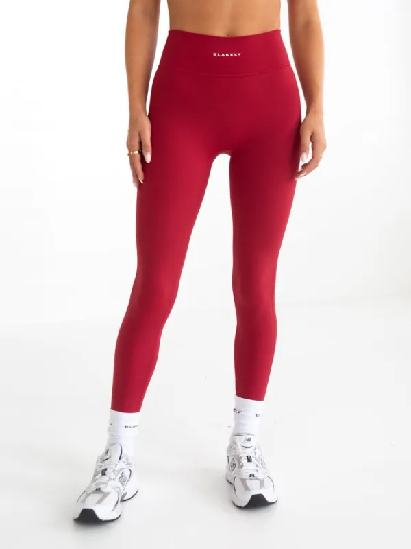Studio Active Leggings - Cherry Red sold by Blakely