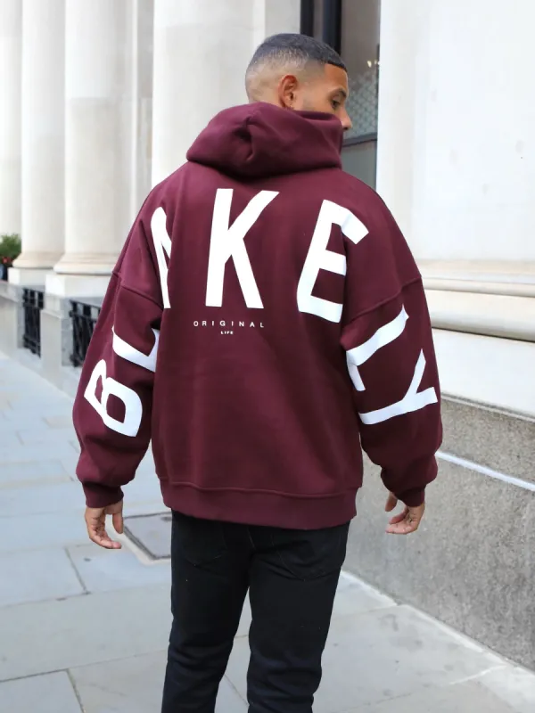 Idris Oversized Hoodie - Burgundy sold by Blakely