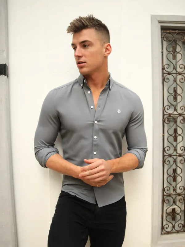 Jude Shirt - Charcoal sold by Blakely