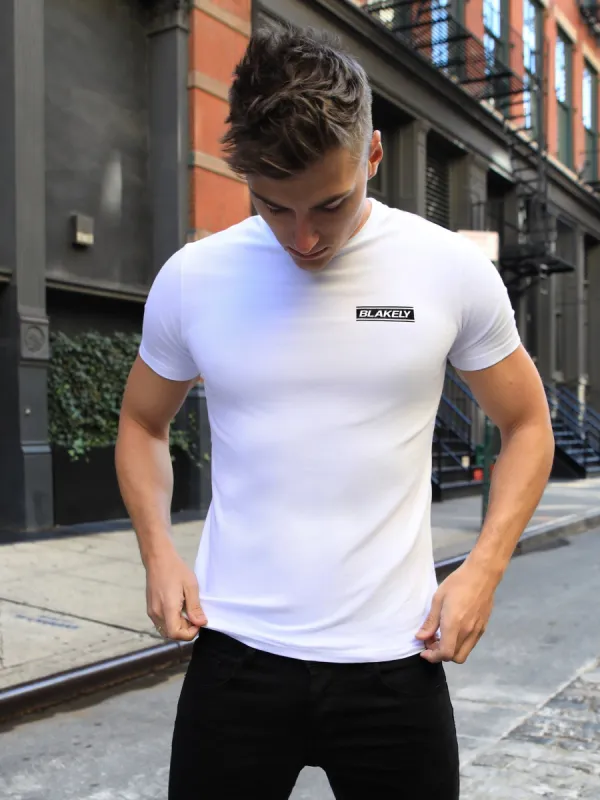 Track T-Shirt - White sold by Blakely
