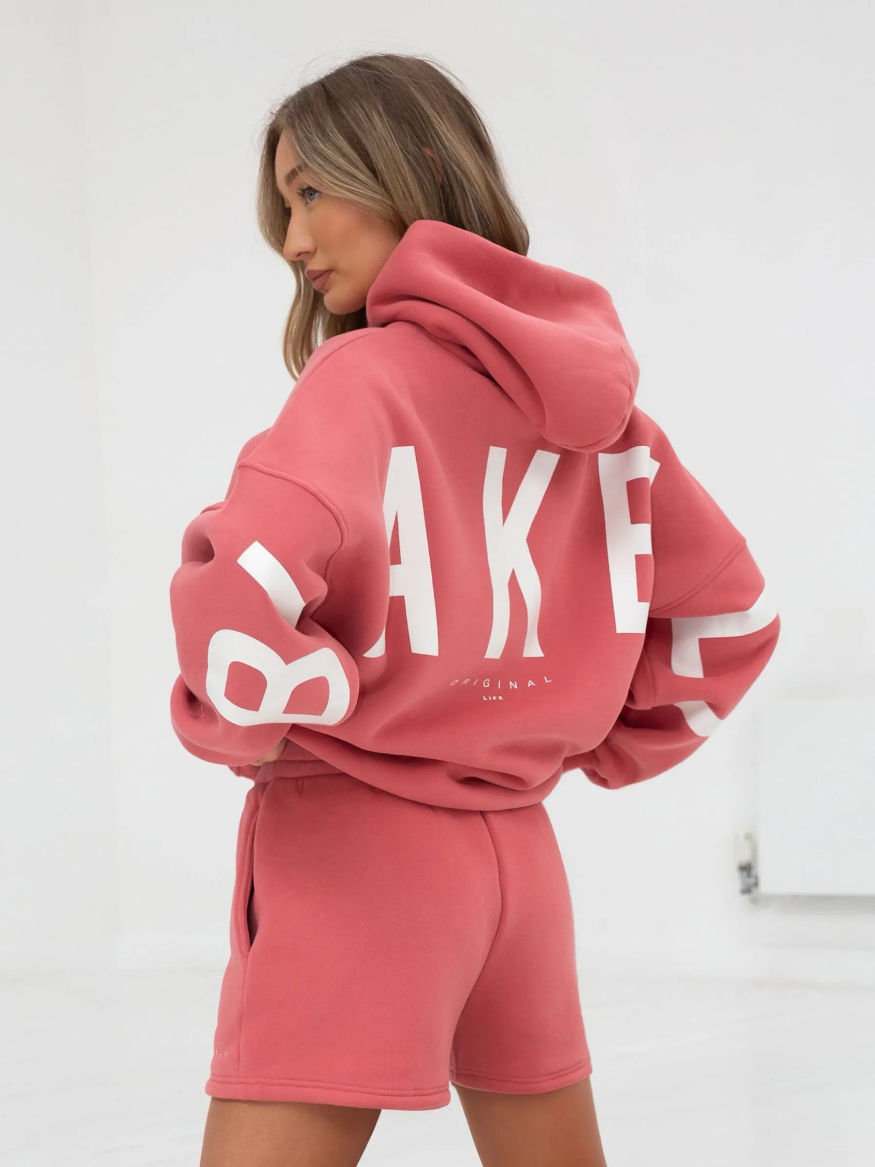 Isabel Oversized Hoodie - Sunrise Coral sold by Blakely