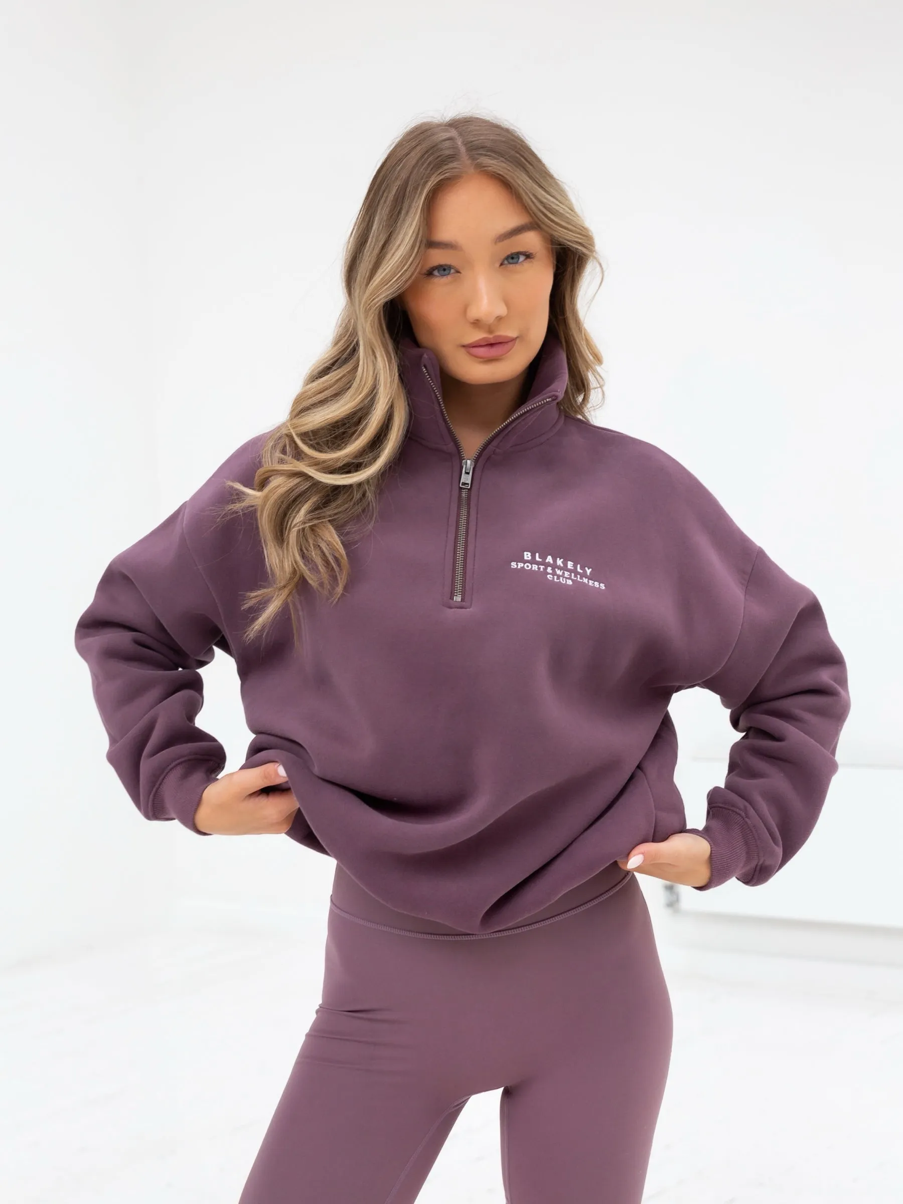 Ultimate 1/4 Zip Jumper - Light Plum sold by Blakely product image thumbnail 4