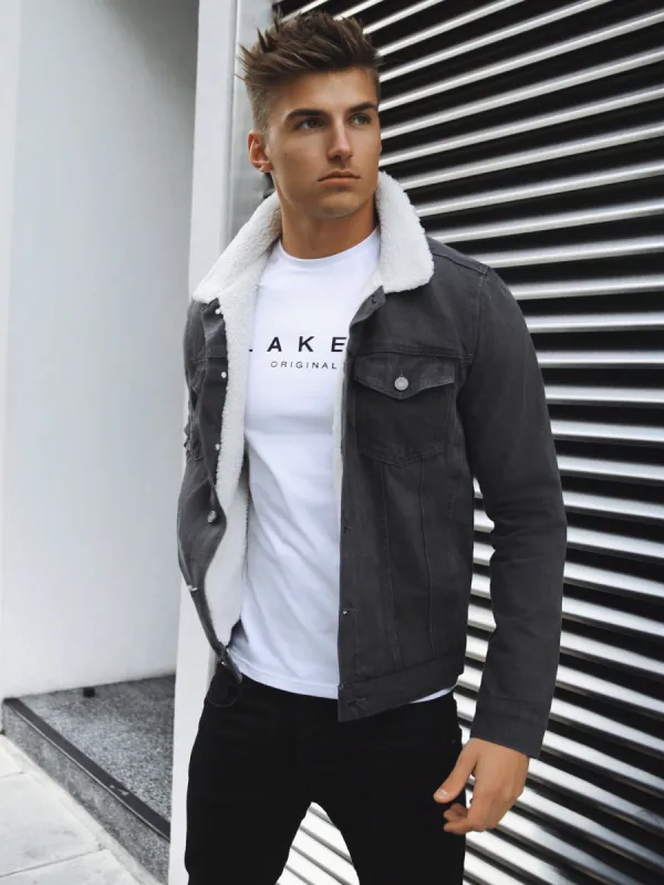 Boston Denim Jacket - Grey sold by Blakely