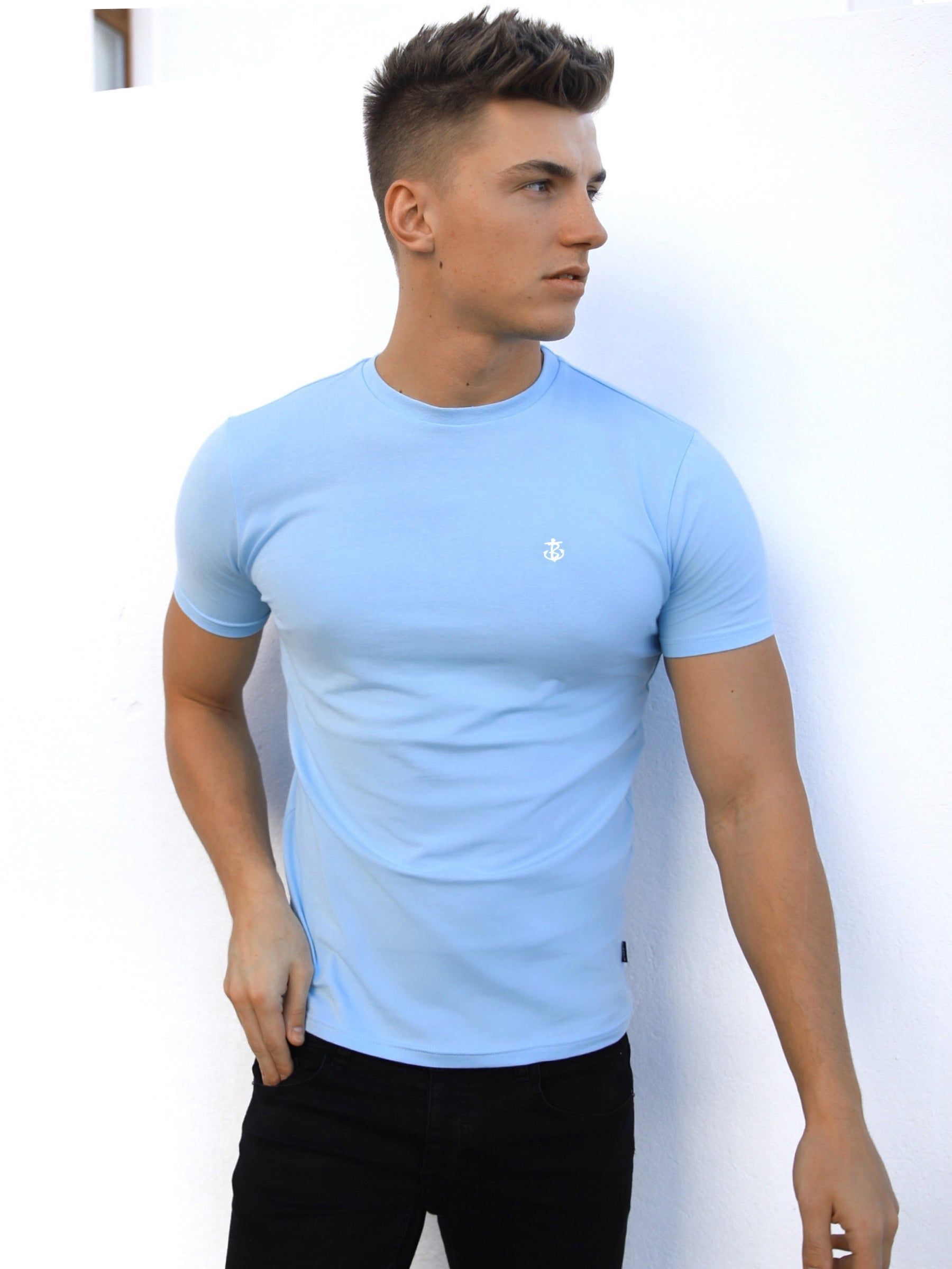 Anchor T-Shirt - Ice Blue sold by Blakely