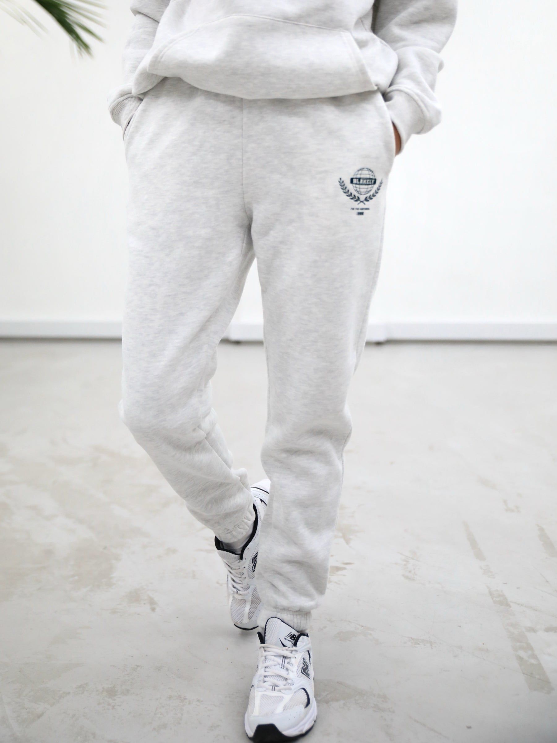Varsity Womens Sweatpants - Marl White sold by Blakely product image thumbnail 4