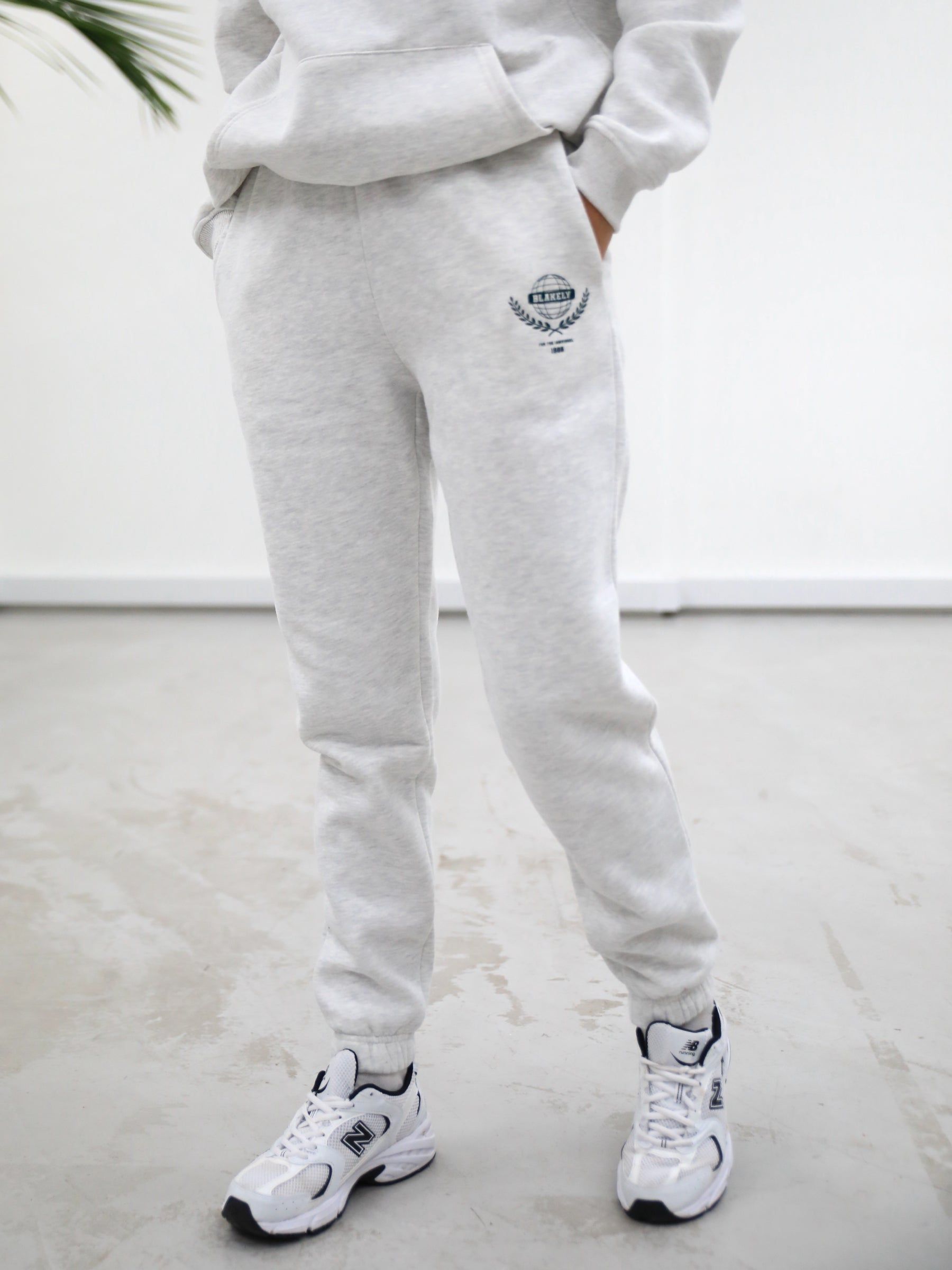 Varsity Womens Sweatpants - Marl White sold by Blakely product image thumbnail 5