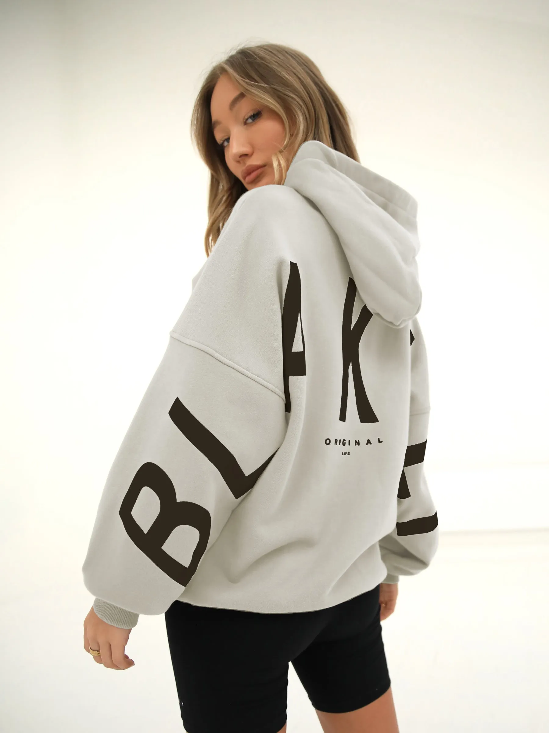 Isabel Oversized Hoodie - Bone sold by Blakely product image thumbnail 3