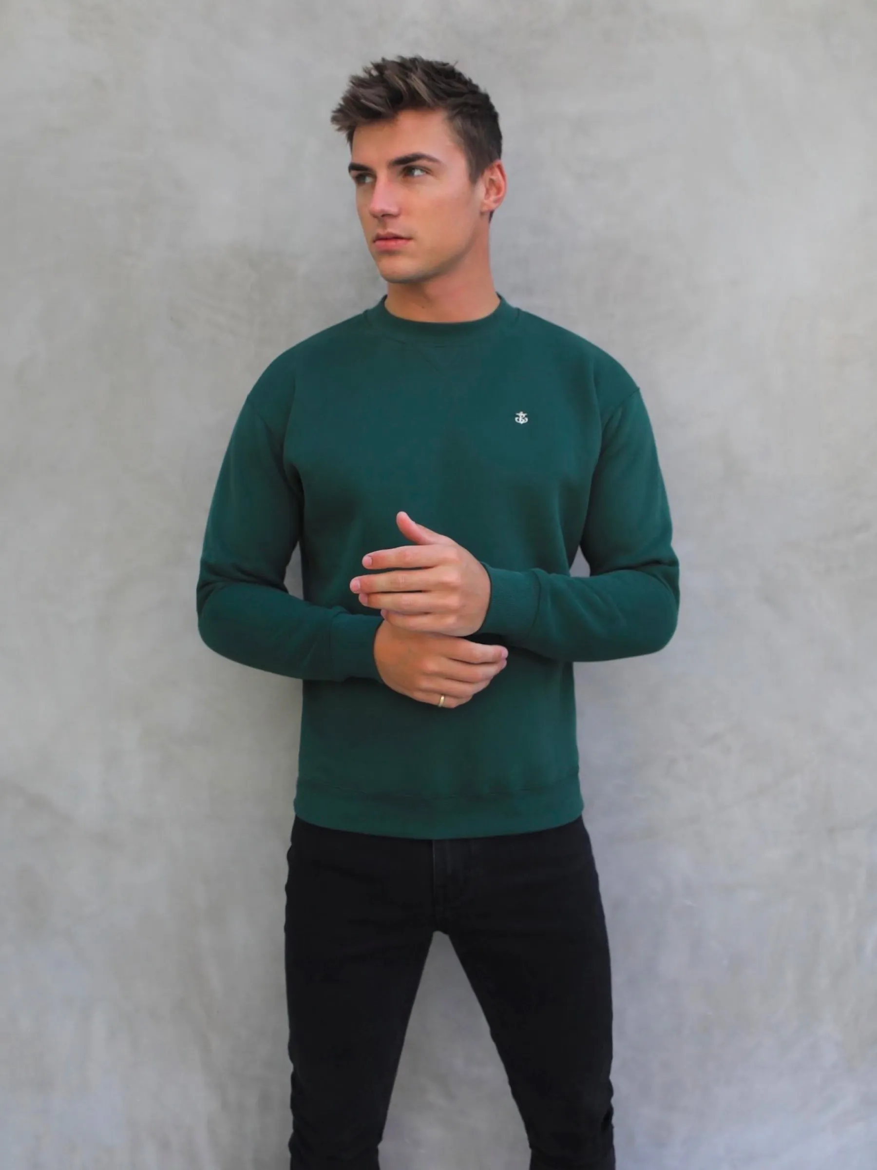 Preston Relaxed Jumper - Green sold by Blakely product image thumbnail 2