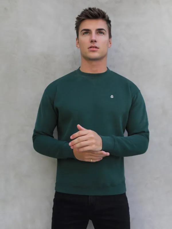 Preston Relaxed Jumper - Green sold by Blakely