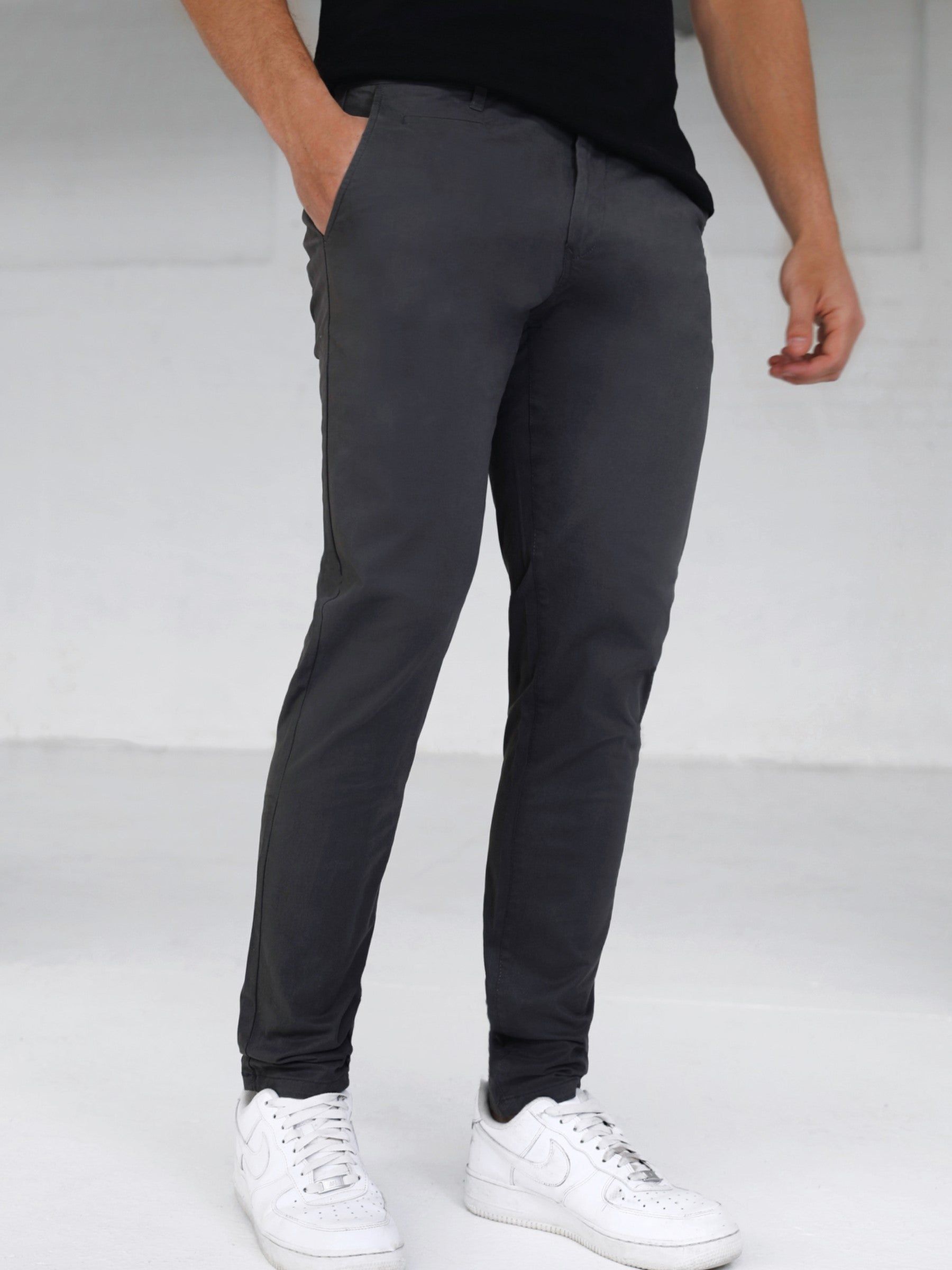 Stretch Chinos - Grey sold by Blakely product image thumbnail 3