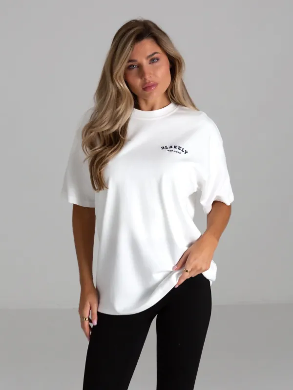 Heritage Oversized T-Shirt - White sold by Blakely