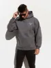 Soho Relaxed Script Hoodie - Charcoal sold by Blakely