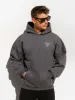 Soho Relaxed Script Hoodie - Charcoal sold by Blakely