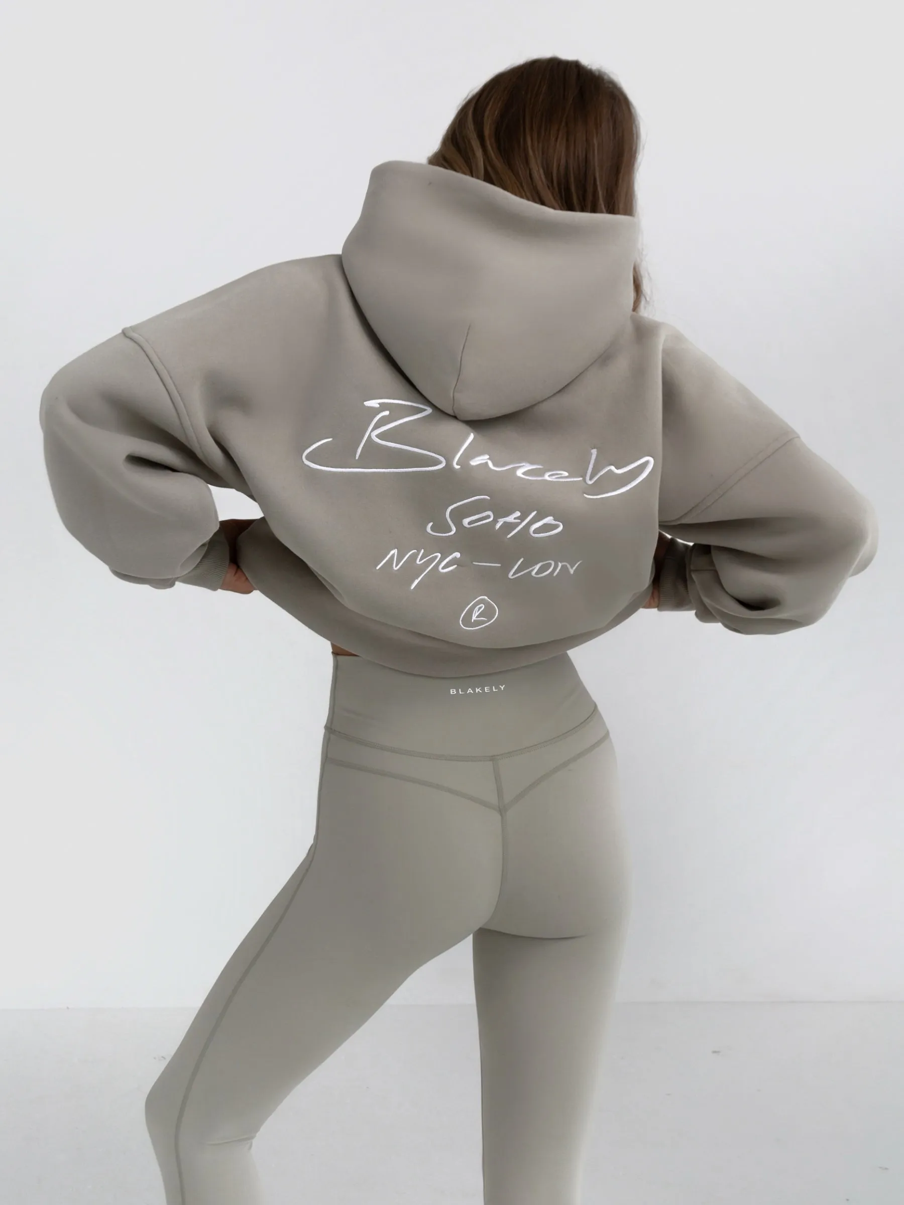 Soho Script Hoodie - Grey sold by Blakely product image thumbnail 3