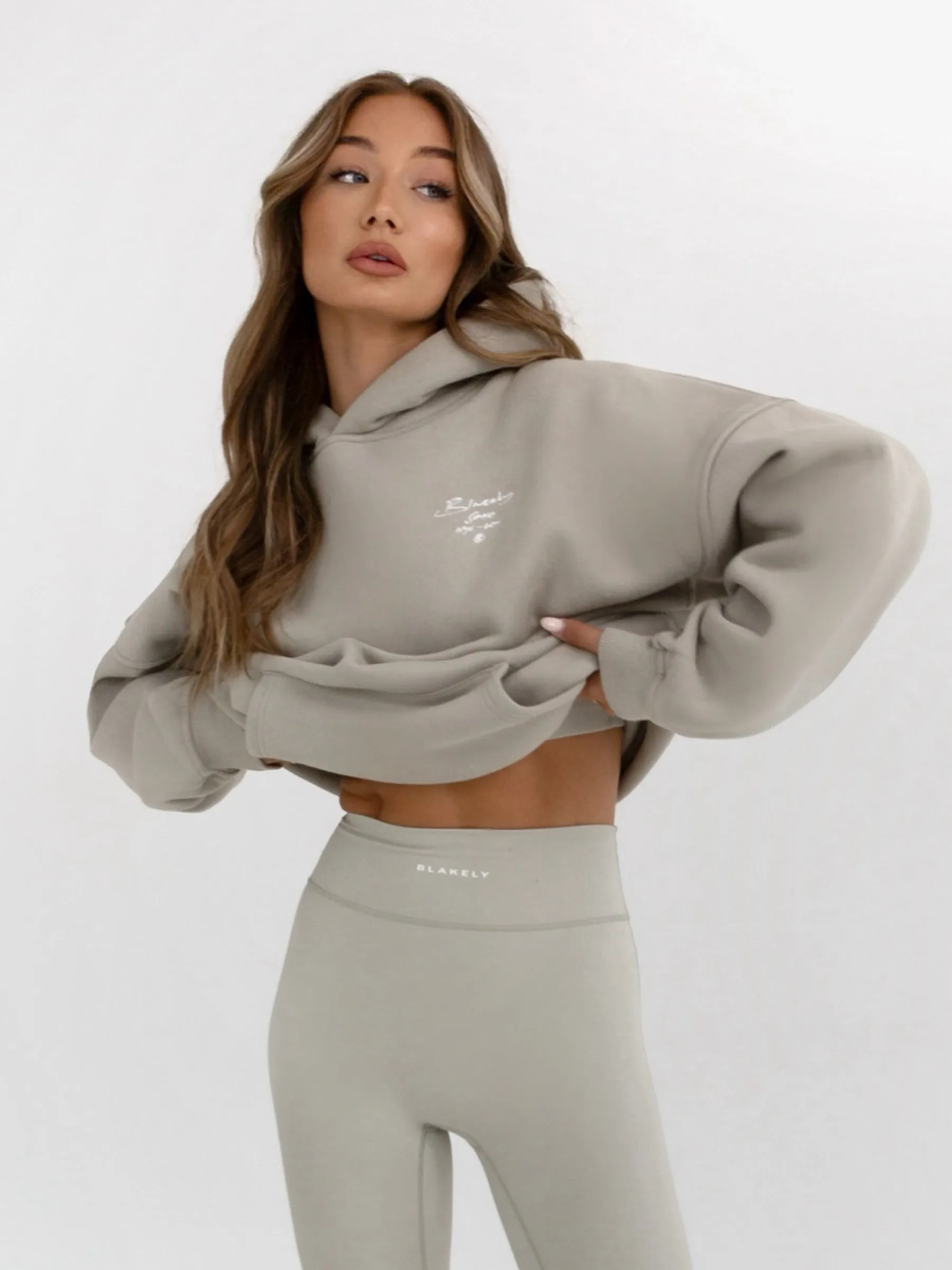 Soho Script Hoodie - Grey sold by Blakely product image thumbnail 5