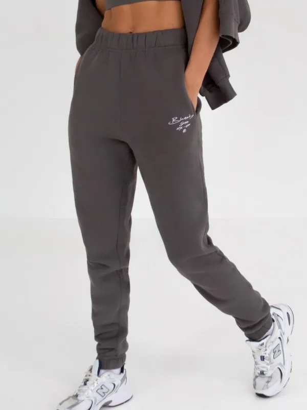 Soho Script Sweatpants - Charcoal sold by Blakely