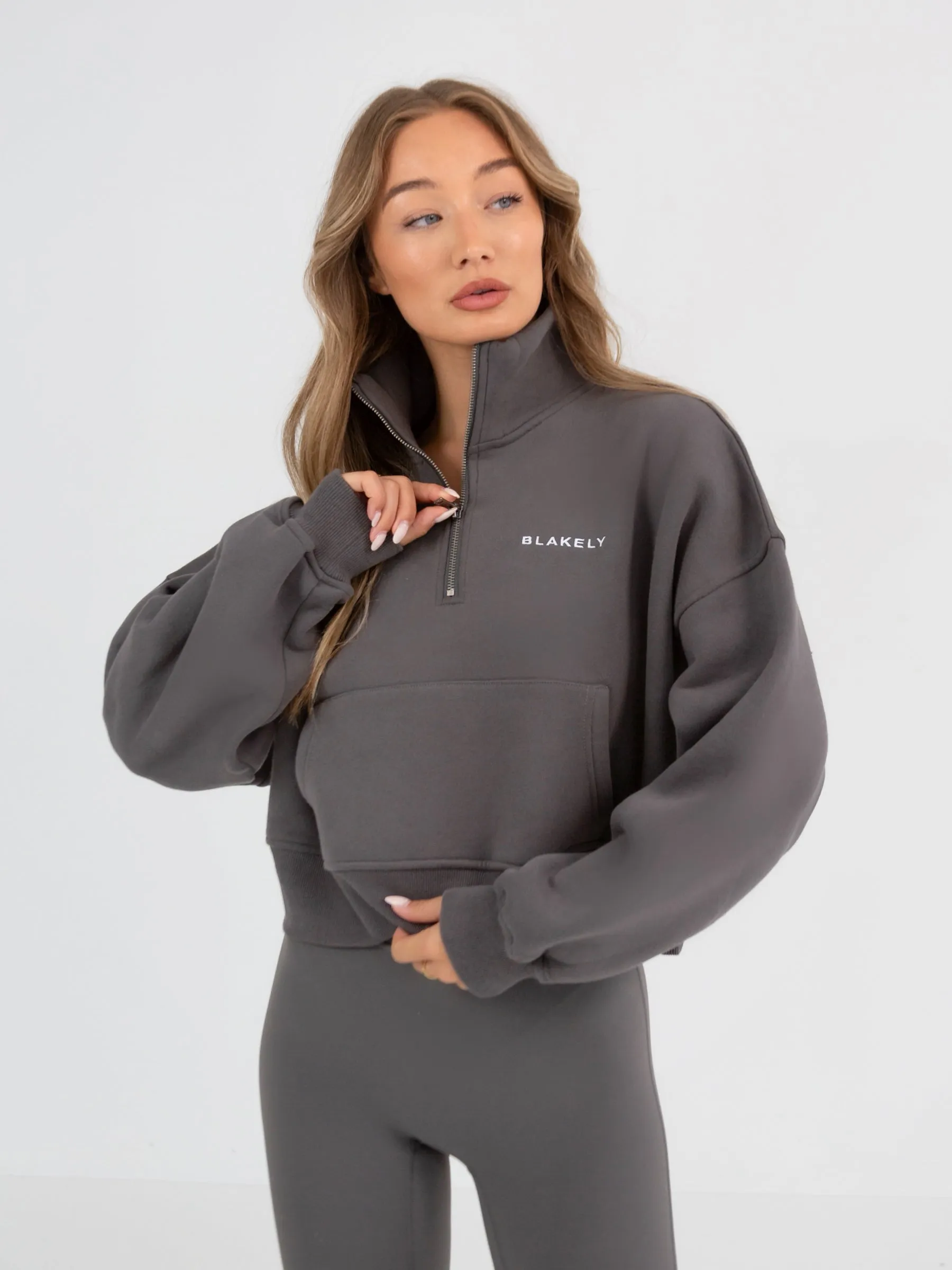 Soho 1/4 Zip Jumper - Charcoal sold by Blakely product image thumbnail 2