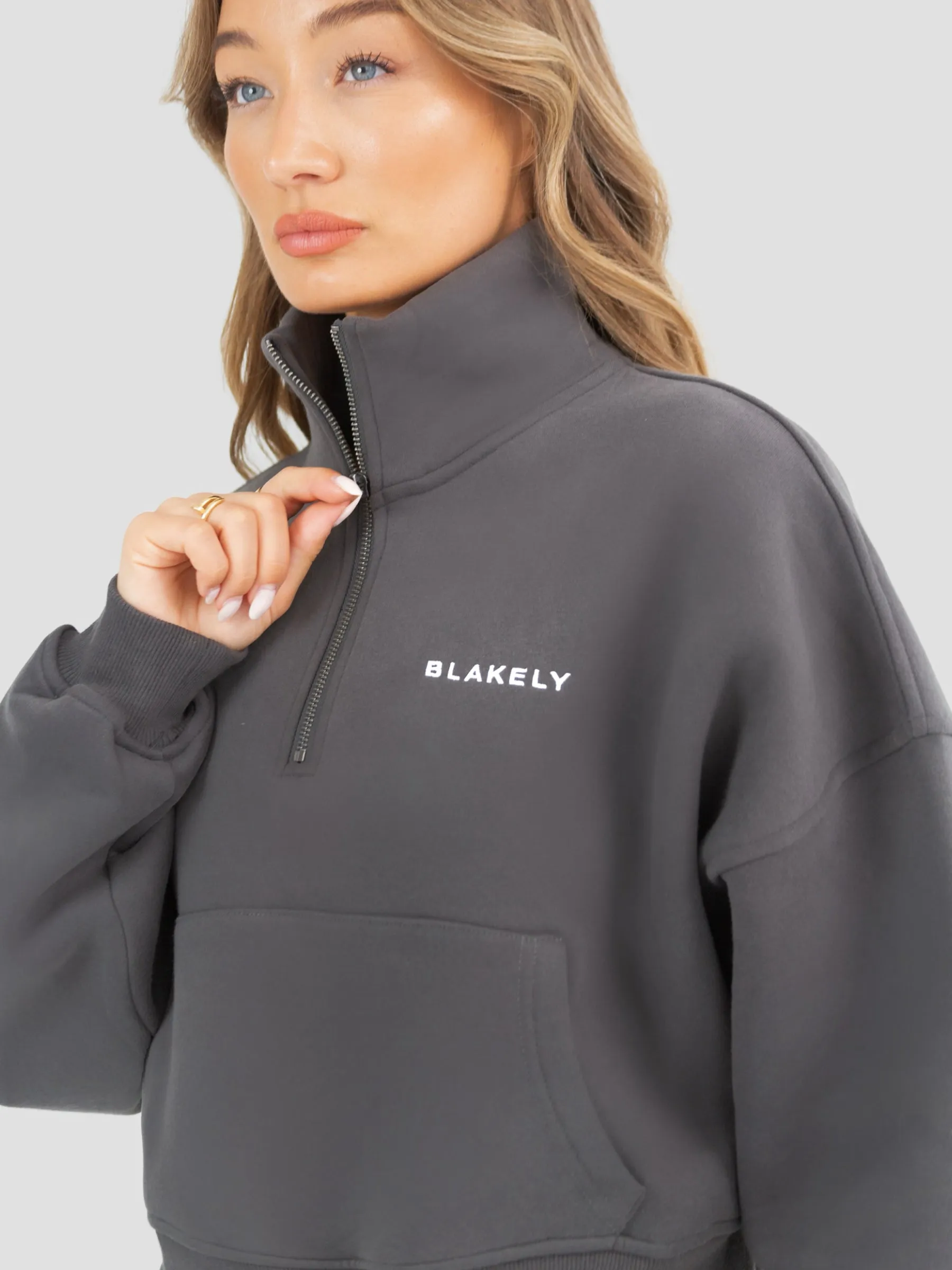 Soho 1/4 Zip Jumper - Charcoal sold by Blakely product image thumbnail 5