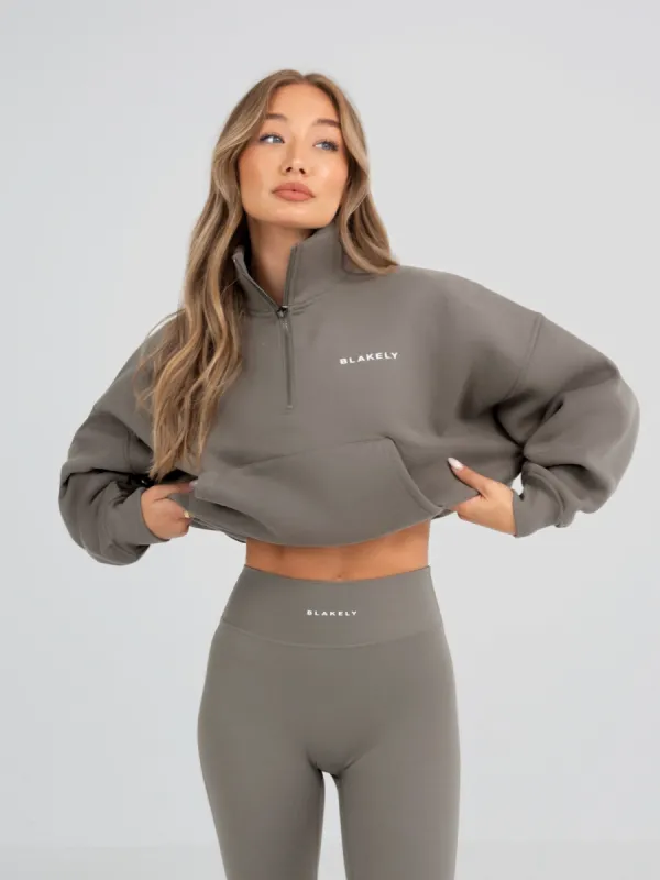 Soho 1/4 Zip Jumper - Safari Green sold by Blakely