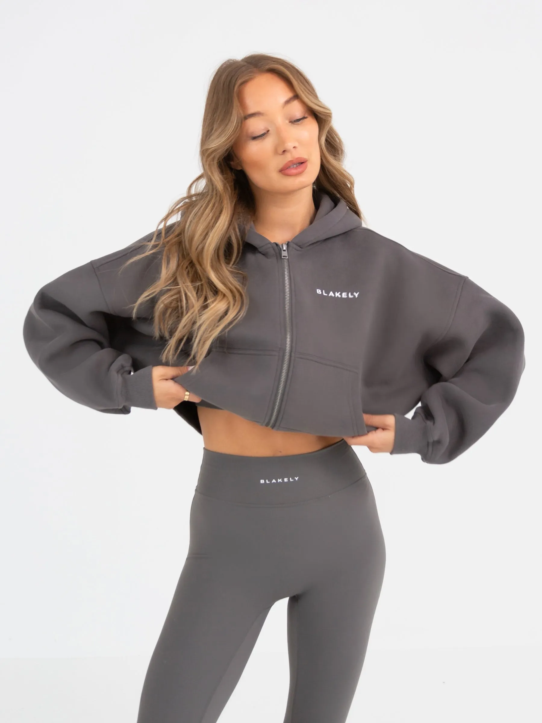 Soho Full Zip Hoodie - Charcoal sold by Blakely product image thumbnail 3