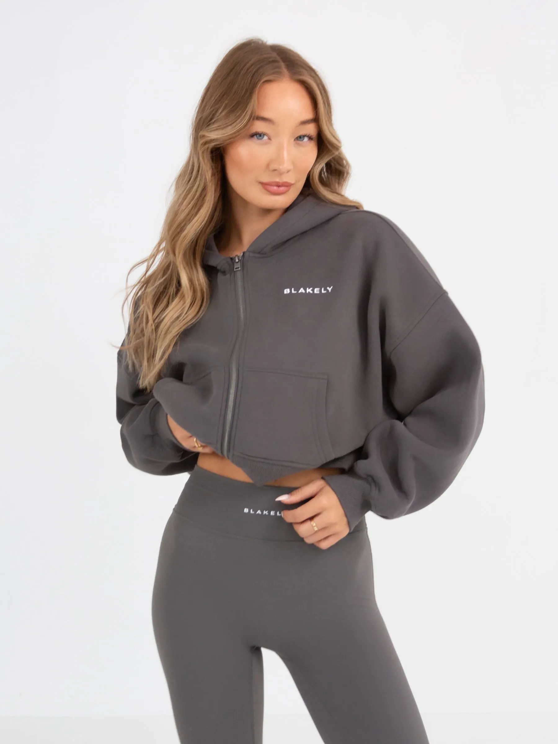 Soho Full Zip Hoodie - Charcoal sold by Blakely product image thumbnail 2