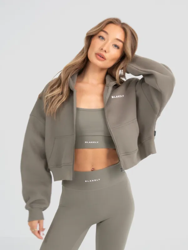 Soho Full Zip Hoodie - Safari Green sold by Blakely