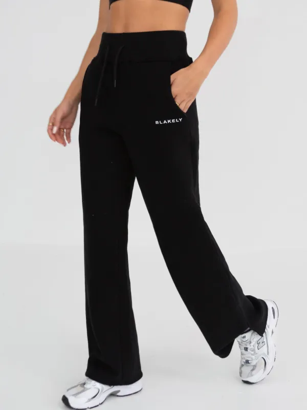 Soho Wide Leg Sweatpants - Black sold by Blakely