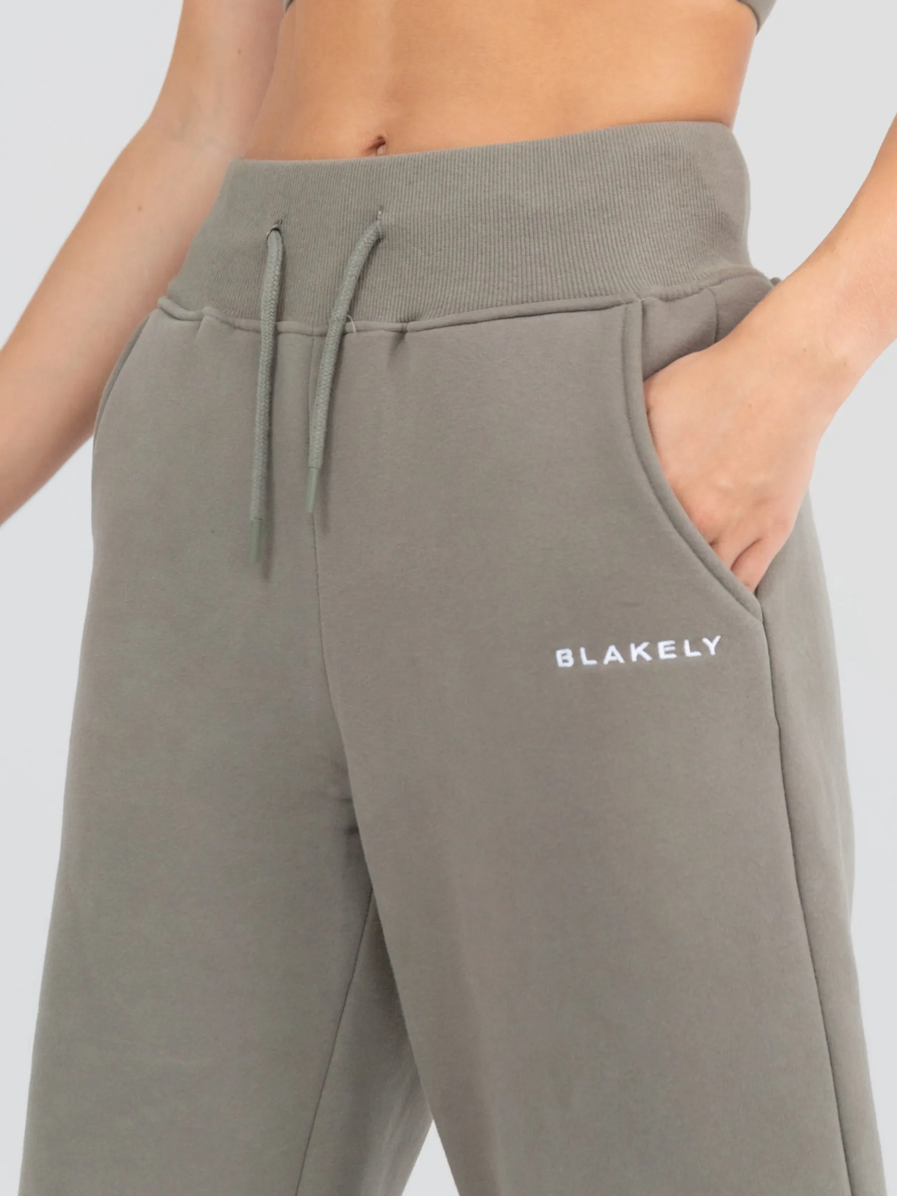 Soho Wide Leg Sweatpants - Safari Green sold by Blakely product image thumbnail 4