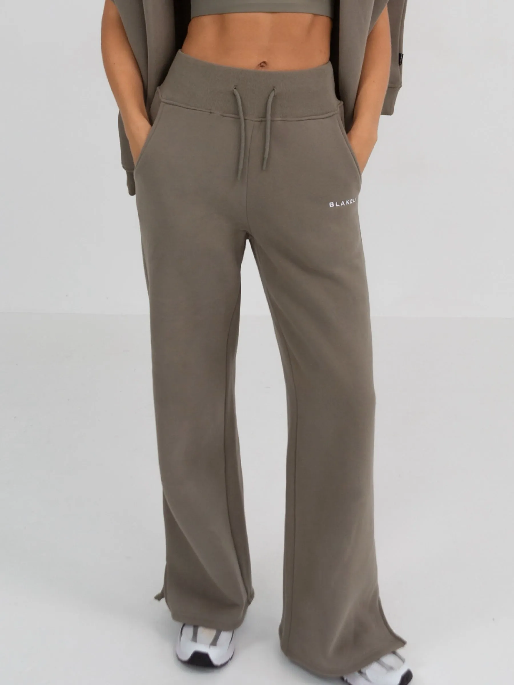 Soho Wide Leg Sweatpants - Safari Green sold by Blakely