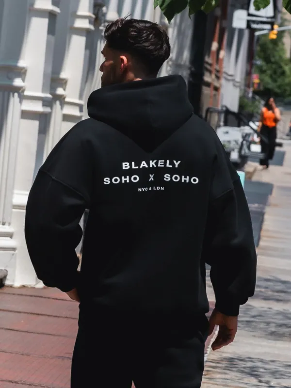 Soho Relaxed Hoodie - Black sold by Blakely