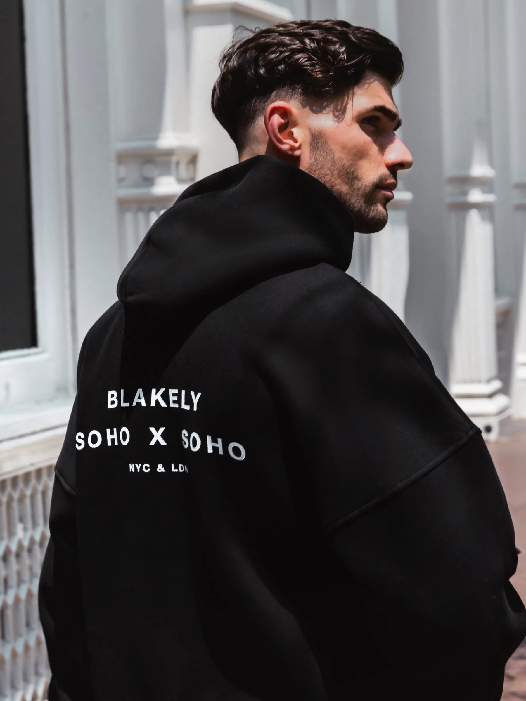 Soho Relaxed Hoodie - Black sold by Blakely product image thumbnail 3