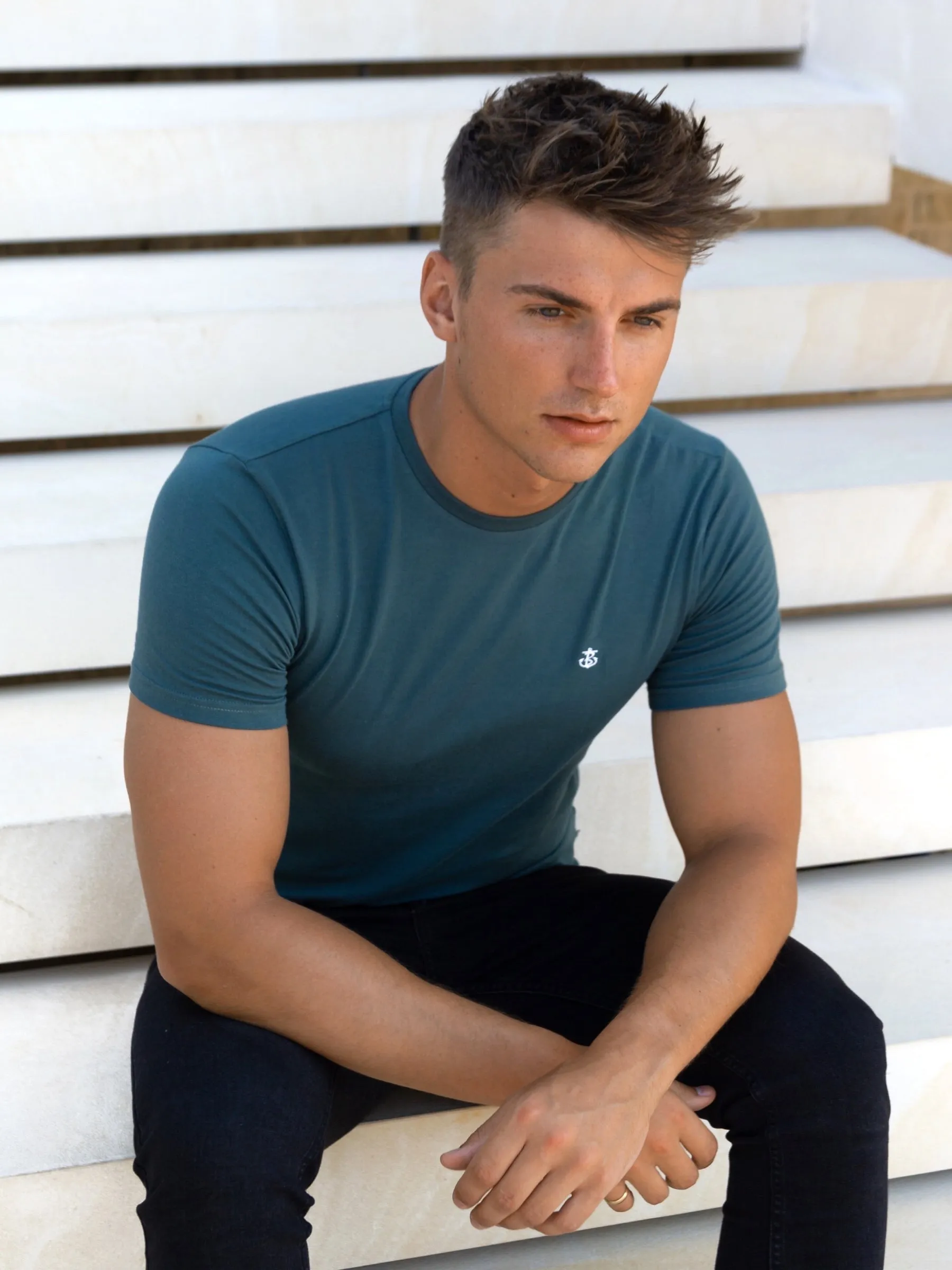 Salerno T-Shirt - Teal Green sold by Blakely product image thumbnail 5