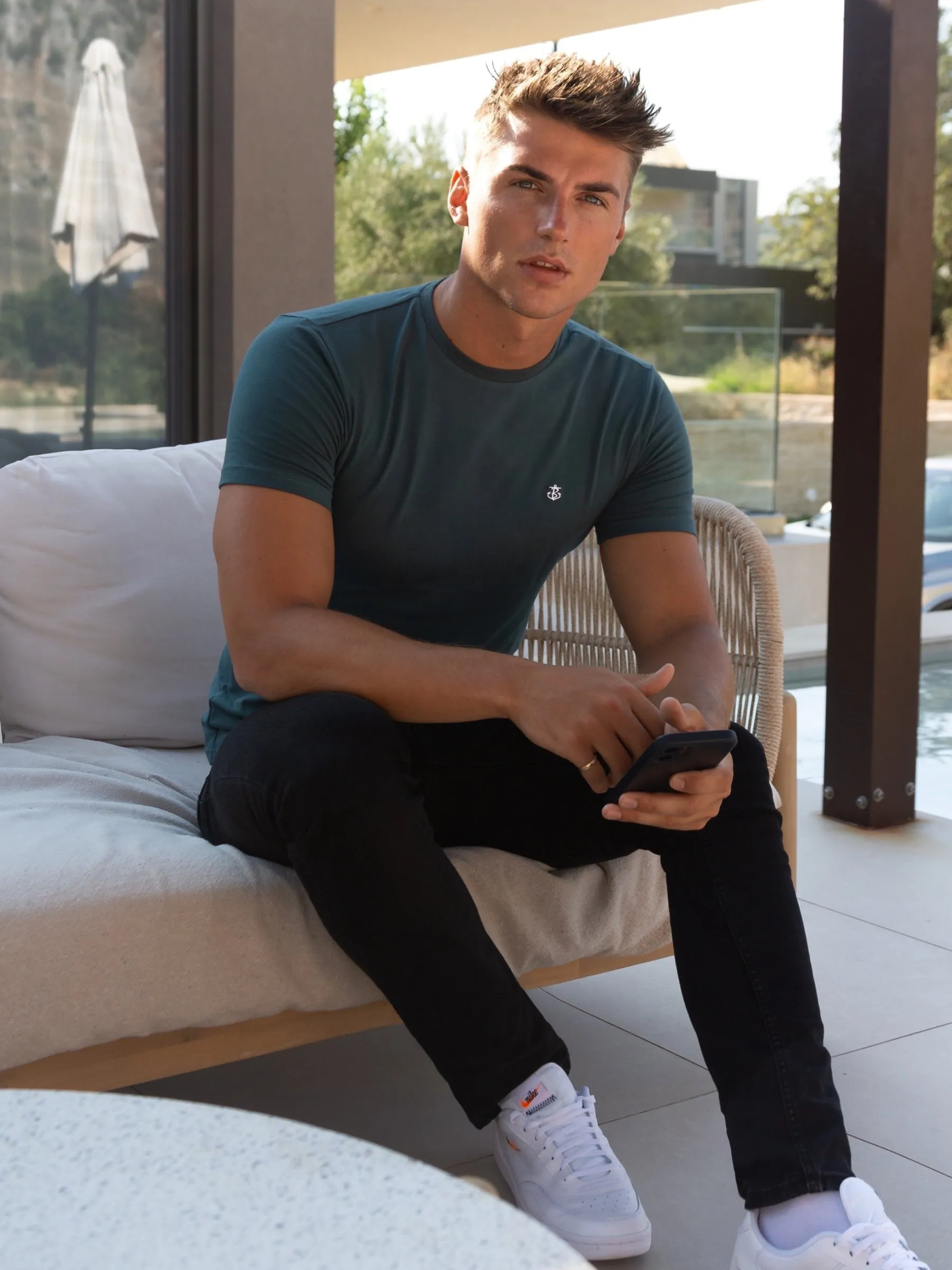 Salerno T-Shirt - Teal Green sold by Blakely product image thumbnail 2