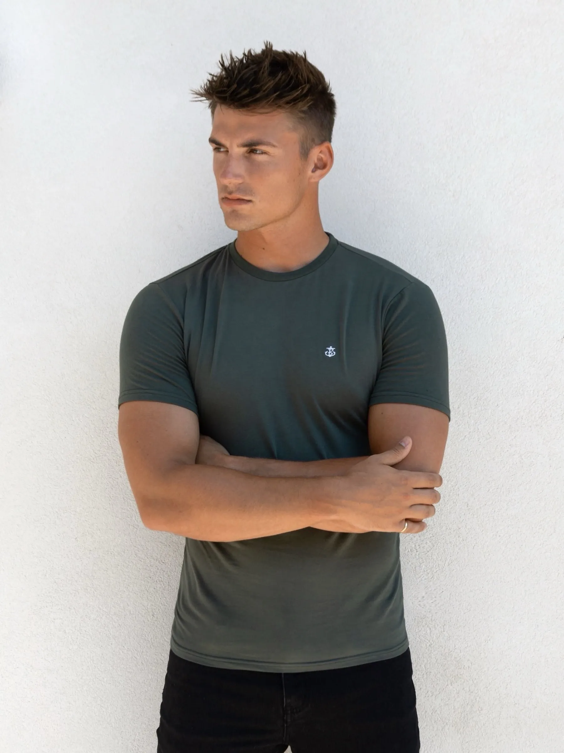 Renzo T-Shirt - Khaki Green sold by Blakely product image thumbnail 2