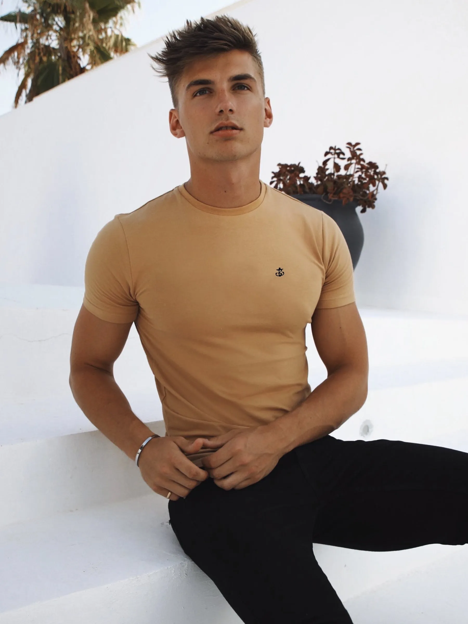 Nicol T-Shirt - Gold sold by Blakely