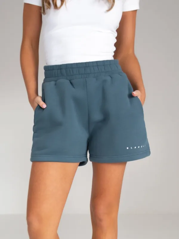 Isabel Jogger Shorts - Dark Teal sold by Blakely