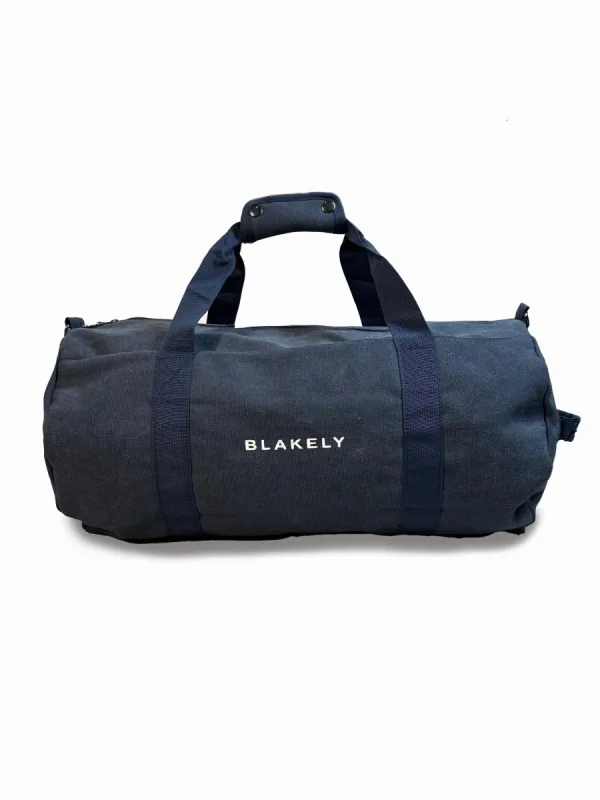 Canvas Barrel Bag - Navy sold by Blakely