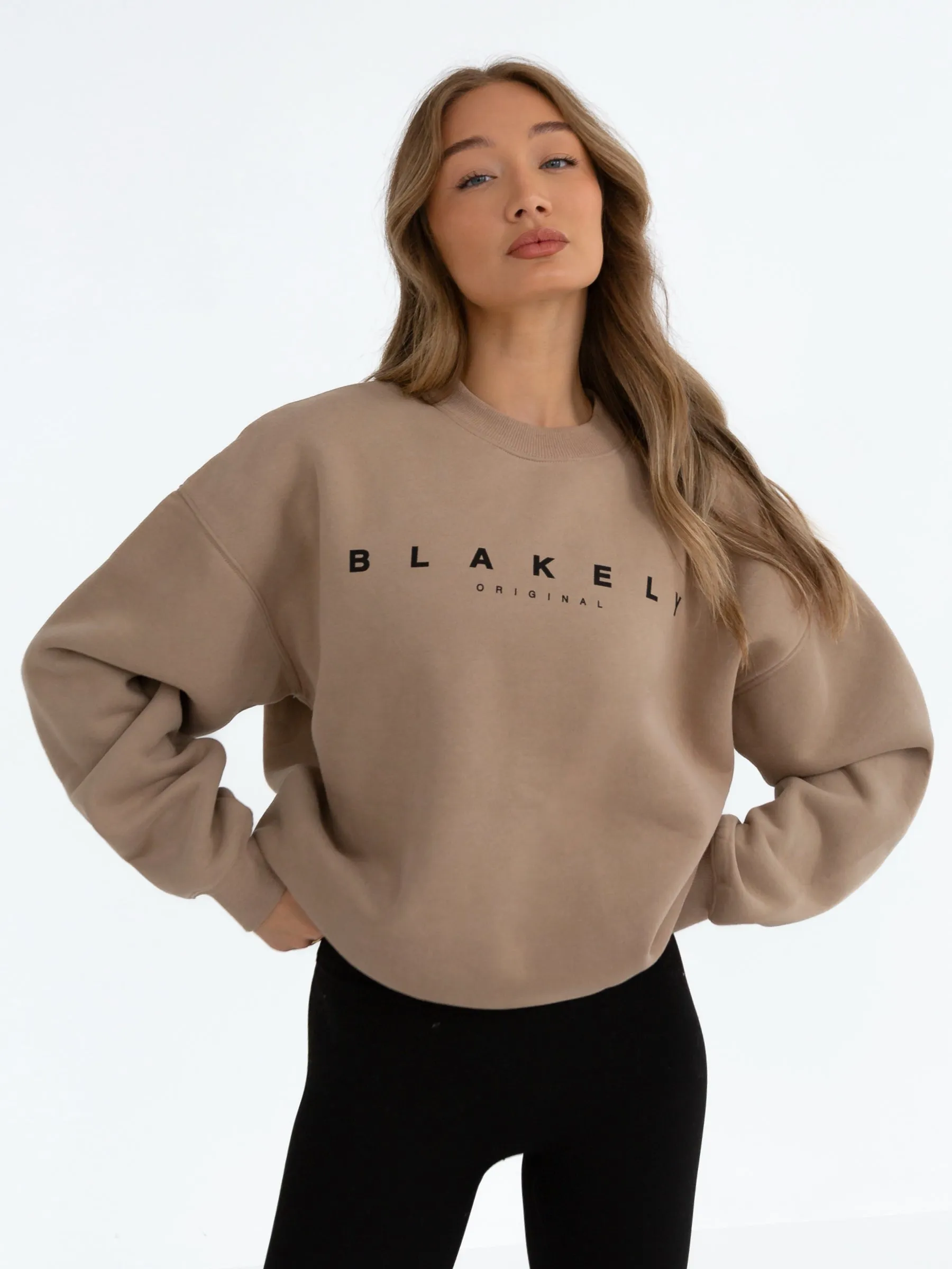 Composure Oversized Jumper - Tan sold by Blakely