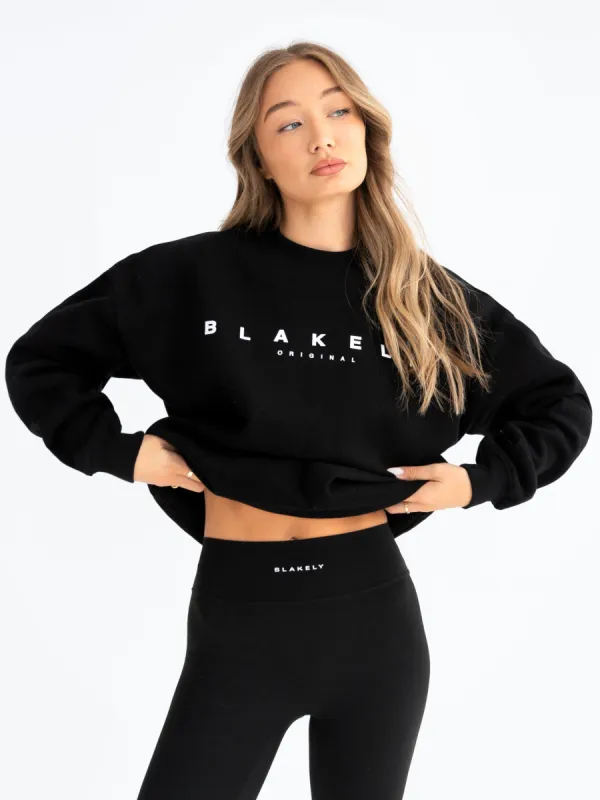 Composure Oversized Jumper - Black sold by Blakely