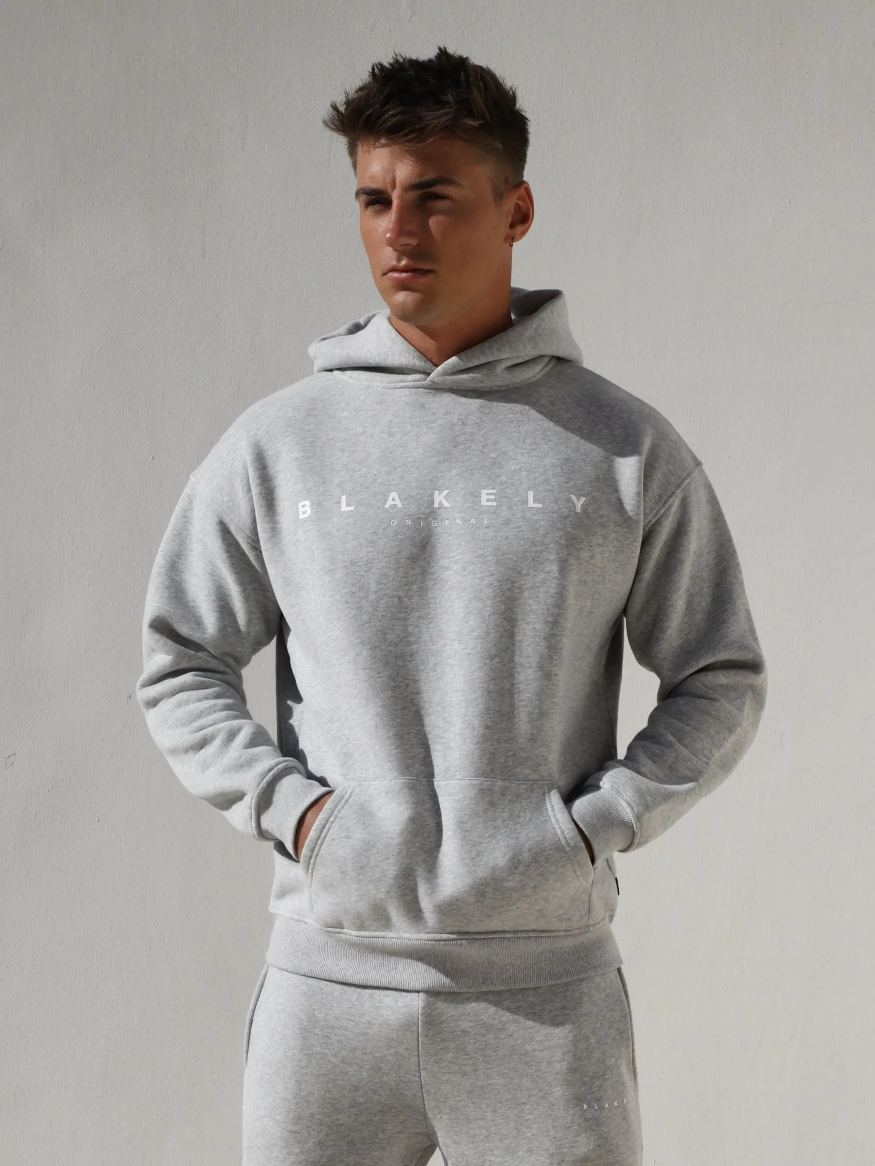 Evolved Relaxed Hoodie - Marl Grey sold by Blakely