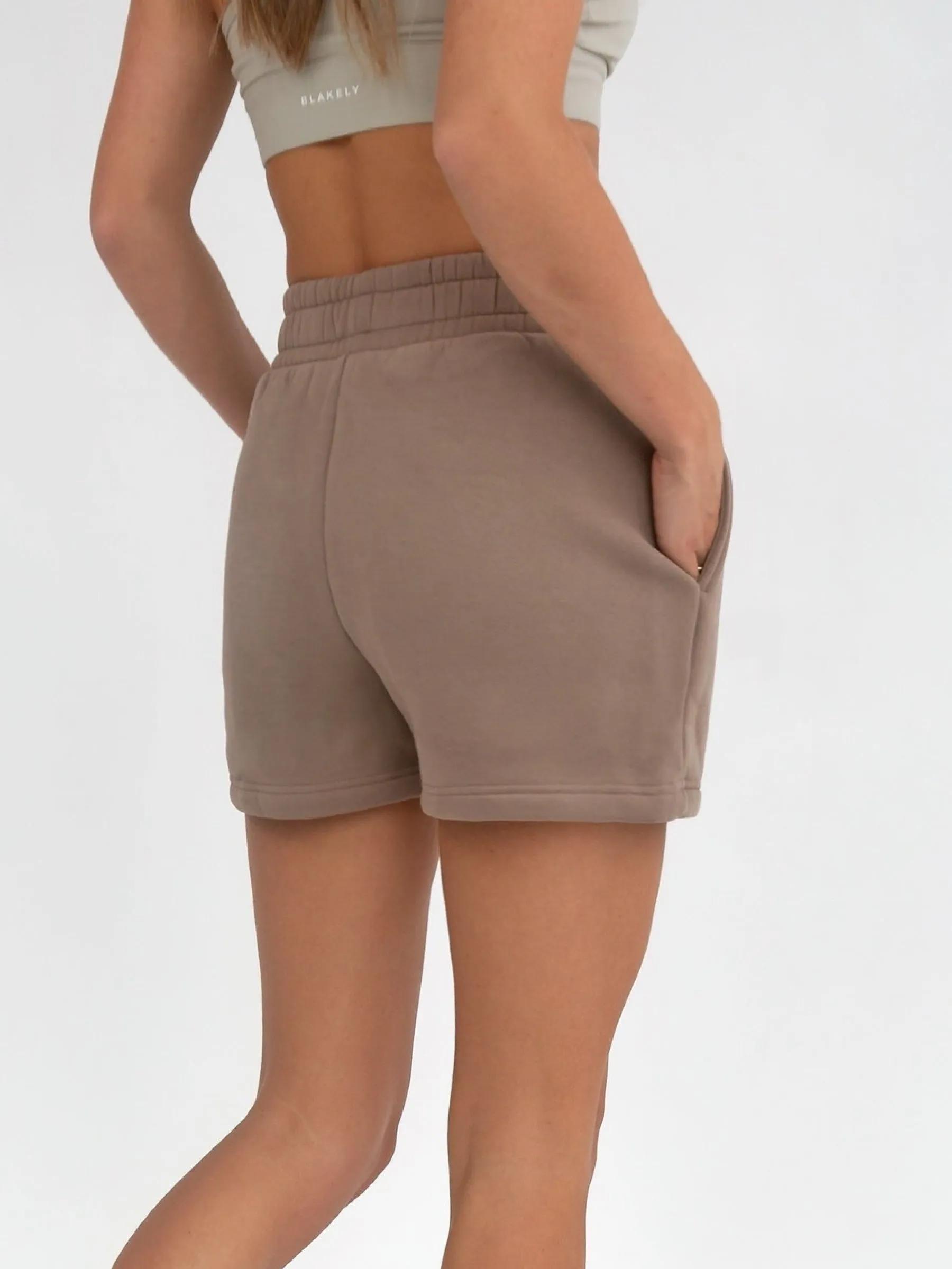 Isabel Jogger Shorts - Brown sold by Blakely product image thumbnail 3